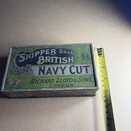 Vintage large tobacco tin - vintage,