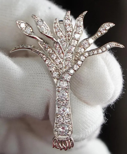 Welsh guards leek brooch - welsh, 925
