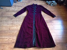 The Dark Angel, Vintage Gothic, Medieval, Pagan, Full Length, Velvet, Robe/Coat