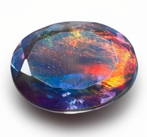 Lab created boulder opal - lab-created,