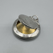 Silver Adie & Lovekin Ltd Compact Mirror Locket Birmingham 1919