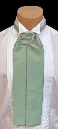 Men light green ascot cravat - men's,