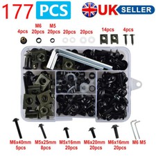 Black fairing bolts - screws, kit
