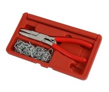 Hog Ring Plier Set, 100 Rings