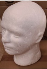 1 x male men’s head Adult Polystyrene Heads Cap Hat Wig Mannequin Display