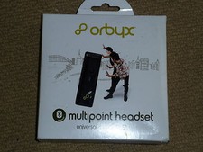 UNIVERSAL BLUETOOTH HANDSFREE KIT HEADSET + USB Charger ORBYX Multipoint BT-200