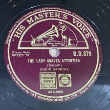 78RPM EDDIE CARROLL The Lady