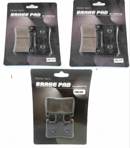 Front rear brake pads - front,
