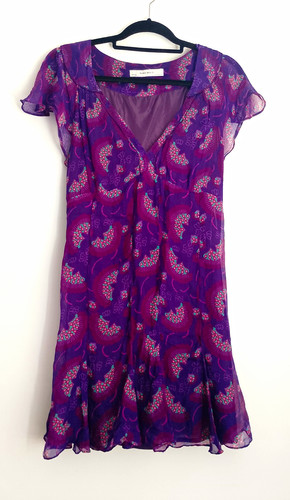 Zara basic purple paisley - basic, l
