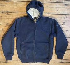 Schott Fleece Lined Zip-Through Hoodie In Grey - Size M