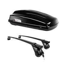 Roof Bars & Roof Box 340L for Renault Scenic 2009-2016 Without Roof Rails