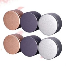  6 Pcs Metal Sealed Iron Can Travel Storage Tins with Lids Box Tea Container