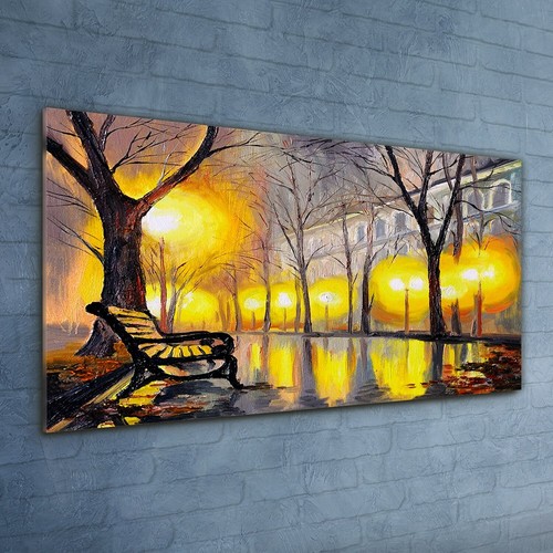 Painting park trees - painting,