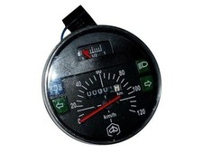SPEEDOMETER 100MM DIA 0-120KM BLACK FACE SPEEDO FIT FOR VESPA PX LML STELLA