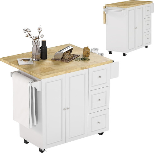 Kitchen island wheels - island, on