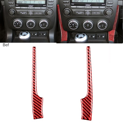 2pcs red carbon fiber - 2pcs,