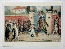 The Good Puss print by artist Louis Wain