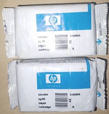 HP51649A 49A Tri Colour Ink Cartridges NEW Sealed No Date BNIP FREE P&P
