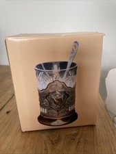 Russian-style tea glass holder