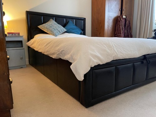 Standard double bed brown - standard,