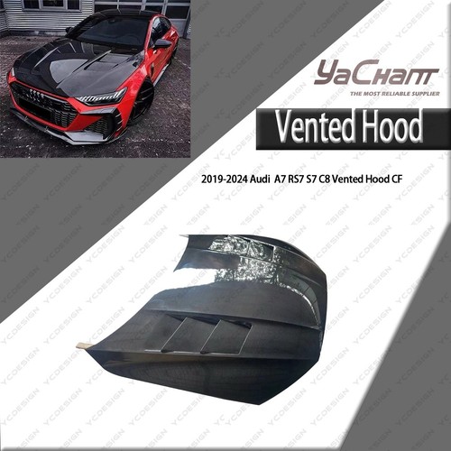 Carbon vented front hood kit - vented,