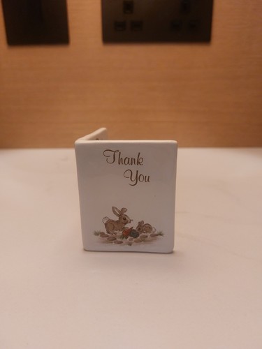 Vintage ceramic thank - ceramic, you