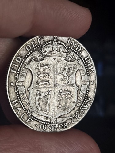1908 edward vii silver - silver, half
