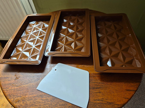Chocolate bar moulds set - chocolate, 3