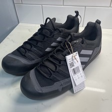 adidas Terrex Swift Solo 2.0 Unisex Trail Running Trainers Black Grey UK 11 New