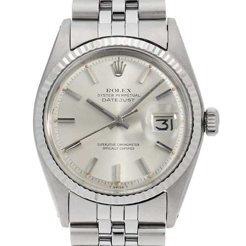 Rolex datejust 1601 silver bar - rolex,