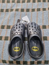 Crocs Batman Black Batmobile Boys Adults Classic Clogs - New