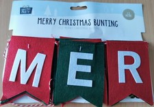 Merry Christmas Felt Bunting