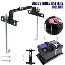 1pc Adjustable Car Storage Battery Holder Hold Down Stabilizer Metal Bracket Kit