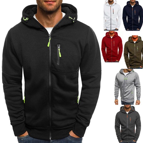 Mens hoodie fleece warm jacket - mens,