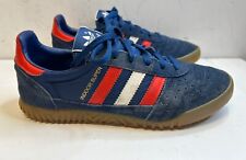 ADIDAS Mens Trainers Blue Suede Mesh INDOOR SUPER Lace Up UK Size 9 Squash