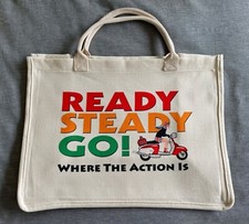 Scooter Bag, Jute Bag, Northern Soul Bag 60s Mod Lambretta Scooter Tote Jute Bag