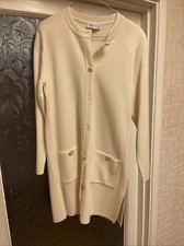 Grazia Of Italy Designer Coat/cardigan Size 10 Merino Wool 