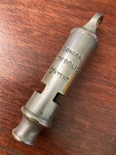 Antique Scarce and Collectable 'London City Police' Whistle circa 1880s / 1890s.