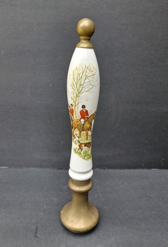 Vintage brass porcelain beer - brass,