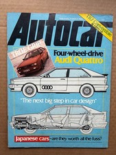 AUDI QUATTRO AUTOCAR MAGAZINE
