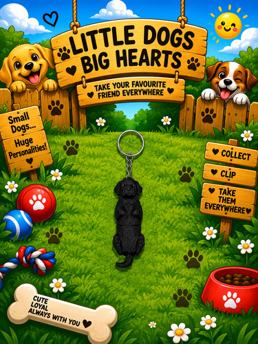 Articulated dog breed - dog, keychain
