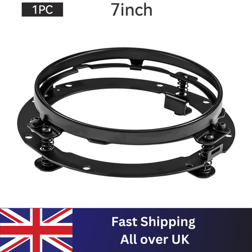 Inch black round headlight - 7,