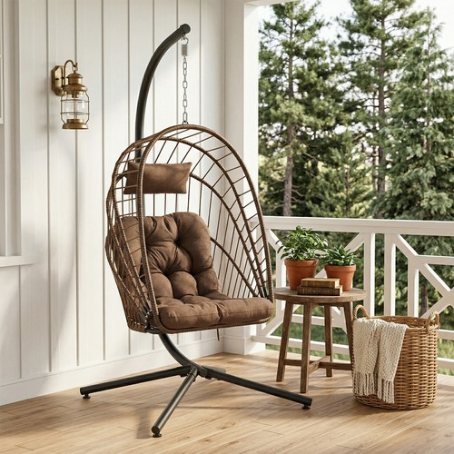 Rattan swing egg chair garden - swing,