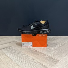 Nike Revolution 6 Running Shoes Triple Black UK 5.5 Brand New