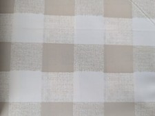 Beige 2.5cm Gingham Check PVC