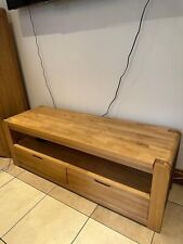 Oak Furnitureland Bevel Solid Oak TV Unit