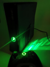 Custom Xbox 360 Slim Green LEDs 500GB Official Hall Effect Controller - Refurbed
