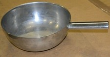 British Army Field Kitchen Stainless Steel Cooking Wok / Pan 2.5L