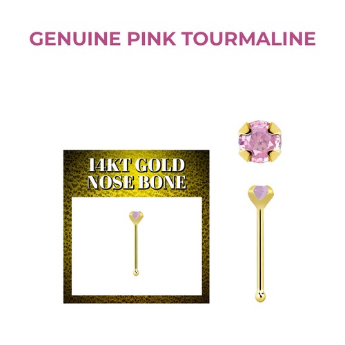 14k solid gold 22g - gold, prong