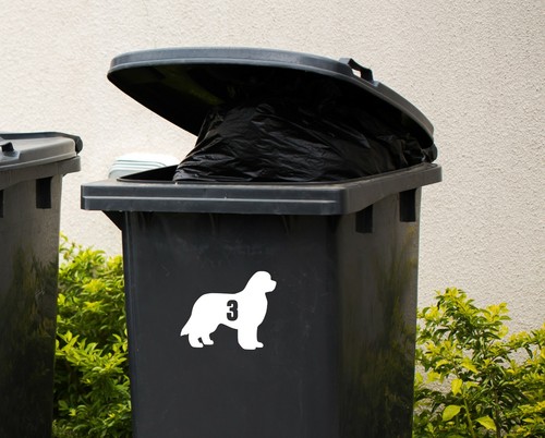 Wheelie bin numbers - 3,